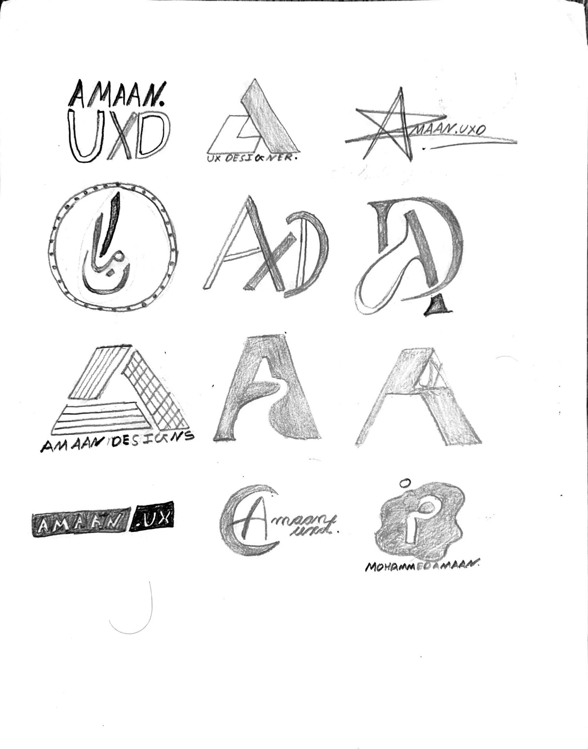 Self branding sketch 1